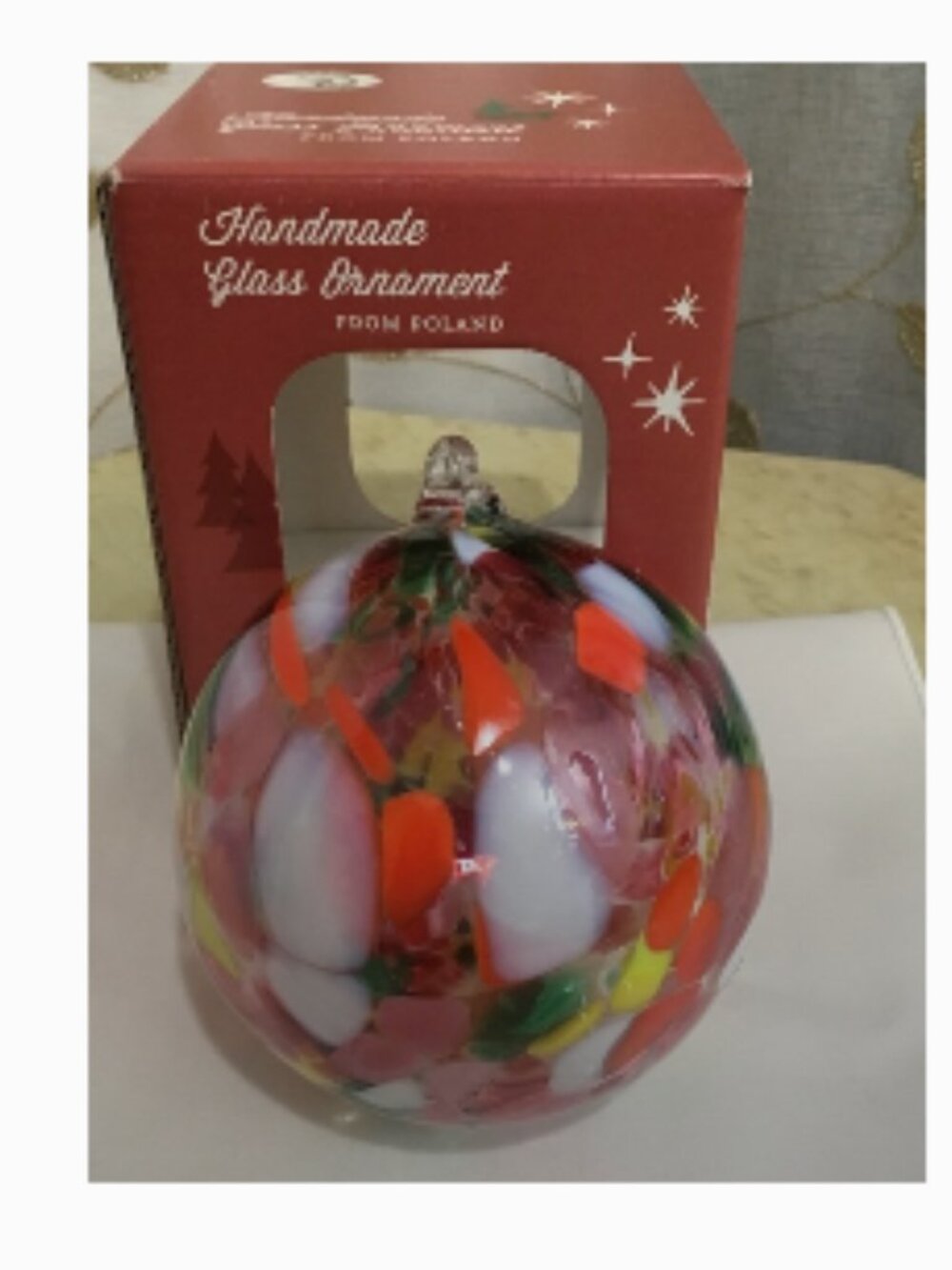 Zorza Handmade Glass Ornament from Poland